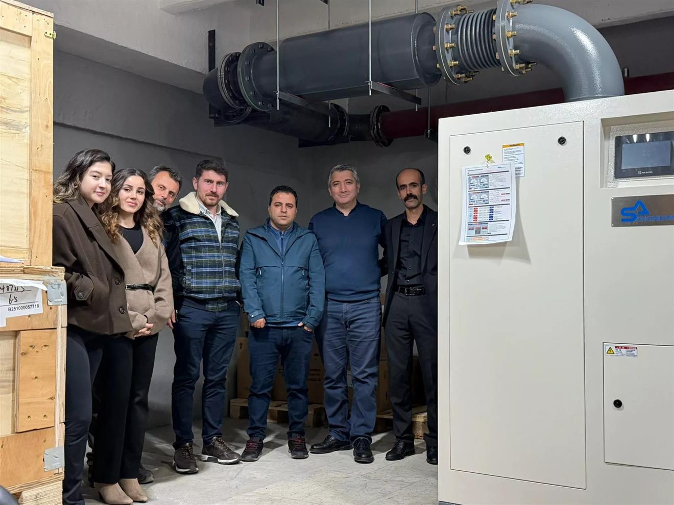 Birecik Atıksu Arıtma Tesisi İçin Turbo Blower Sistemlerinin Test ve Sevkiyat Süreci Başarıyla Tamamlandı.